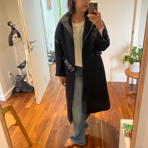 NWT BA&SH HAYA long belted coat - Picture 8 of 11